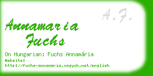 annamaria fuchs business card